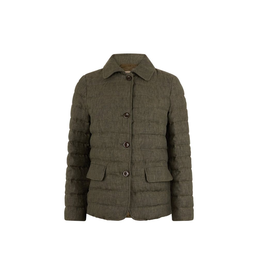 Bicolor Linen Coat