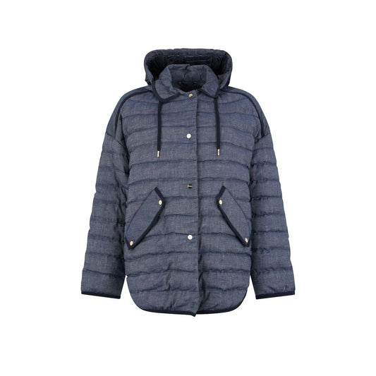 Blue Cotton Jackets And Coat