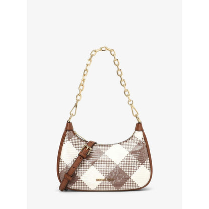 Brown Canvas Shoulder Bag