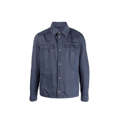 Blue Cotton Coat
