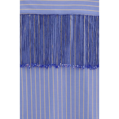 Blue Cotton Dress Shirt