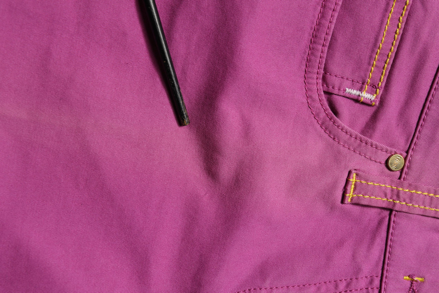 Purple Cotton Slim Fit Denim Trouser Jeans