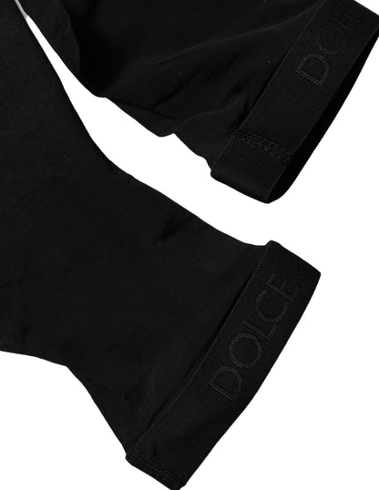 Black Sheer Nylon Thigh High Stockings Socks