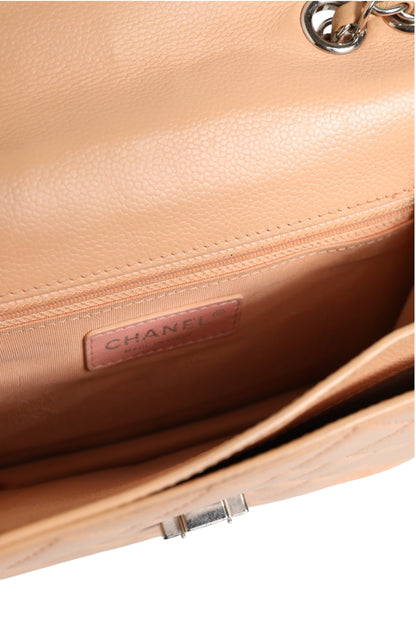 Goatskin Quilted Small CC Box Flap Bag