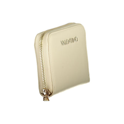 Beige Polyurethane Women's Wallet