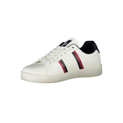 White Polyurethane Men's Sneaker