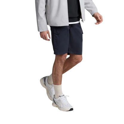 Black Cotton Bermuda Shorts