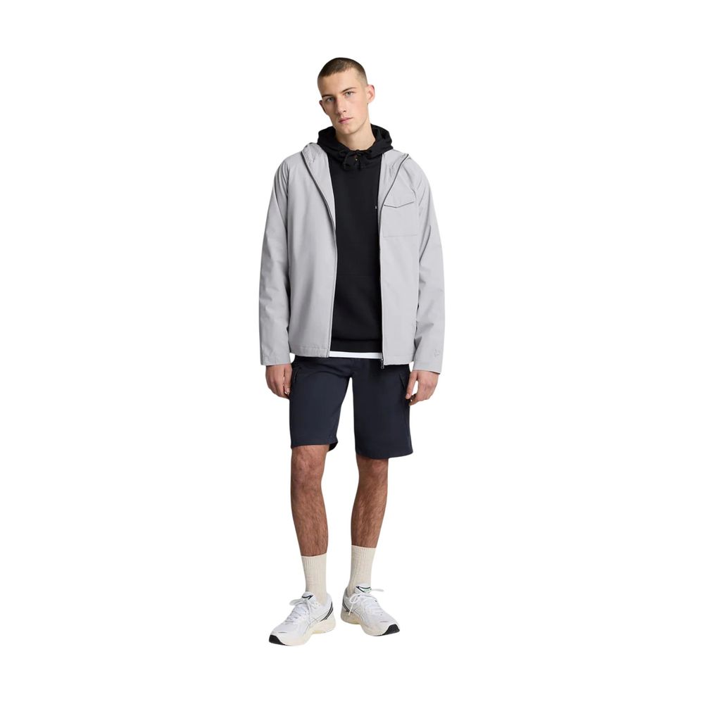 Black Cotton Bermuda Shorts