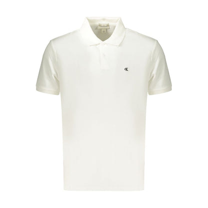 White Cotton Men's Polo Shirt