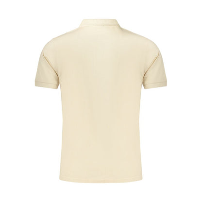 Beige Cotton Men's Polo