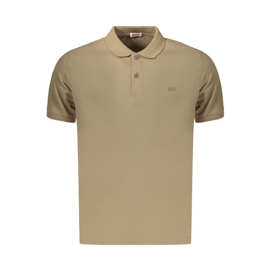 Brown Cotton Men's Polo Shirt