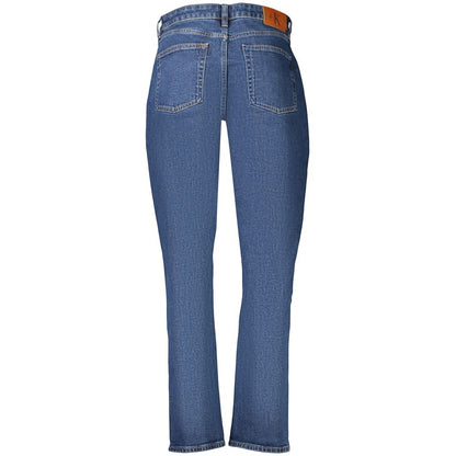 Blue Cotton Women's Jeans