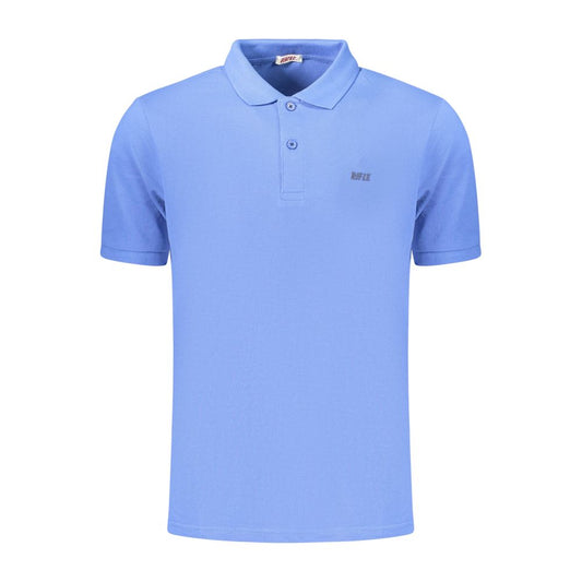 Blue Cotton Men's Polo Shirt
