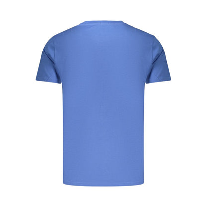 Blue Cotton Mens T-Shirt