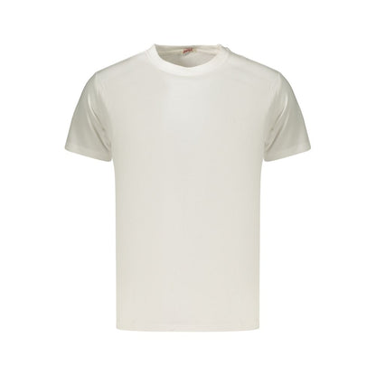 White Cotton Men's T-Shirt
