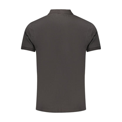 Black Cotton Men's Polo Shirt
