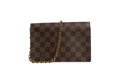 Damier Ebene Vavin Chain Wallet
