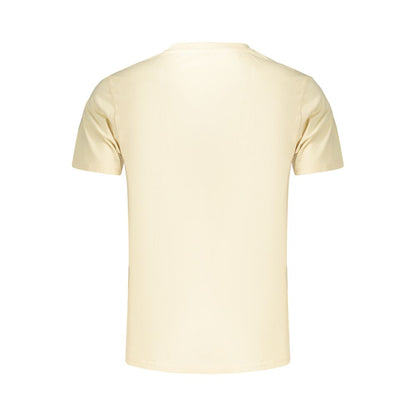 Beige Cotton Men's T-Shirt