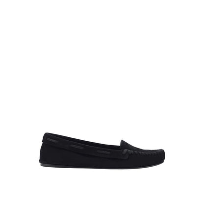 Black Calfskin Flats