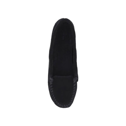 Black Calfskin Flats