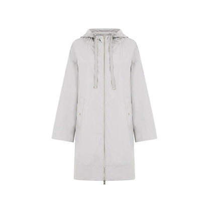 Gray Elastane Coat