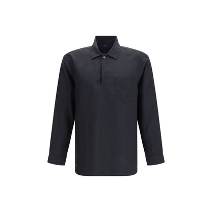 Black Linen Dress Shirt