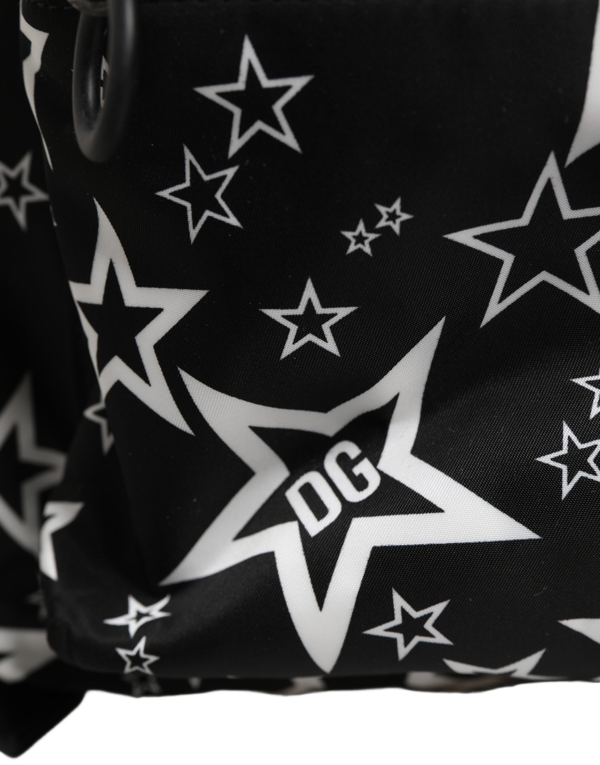 Black Millenial Stars Nylon Travel Backpack Borse Bag