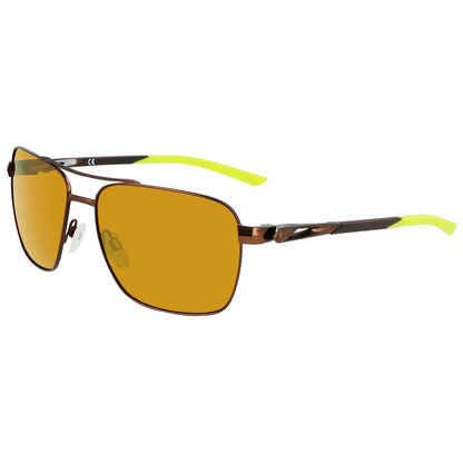 Brown Metal Sunglasses