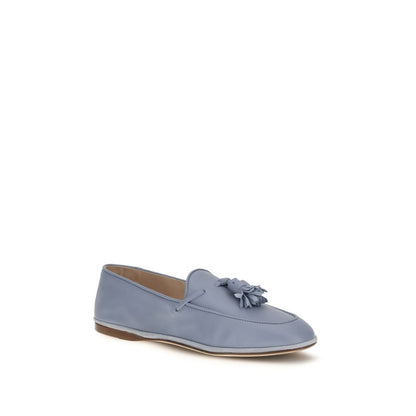 Blue Calf Leather Bos Taurus Slip-On Loafers