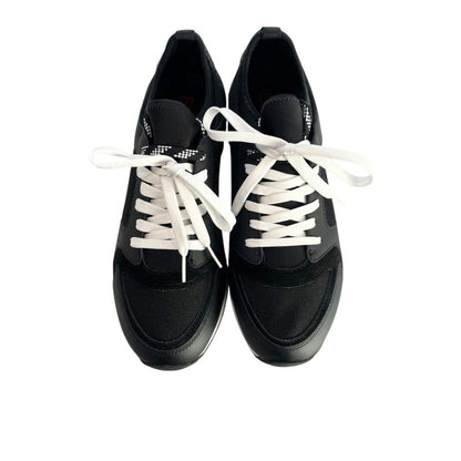 Black Leather Men Sneaker