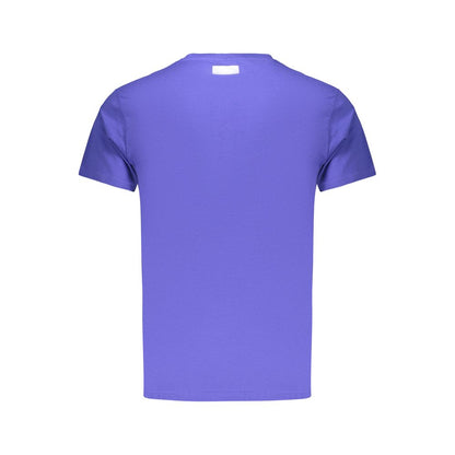 Blue Cotton Men's T-Shirt