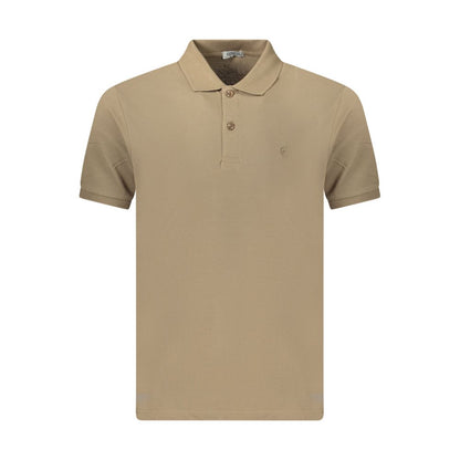 Brown Cotton Men's Polo Shirt