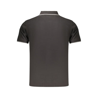 Black Cotton Men's Polo