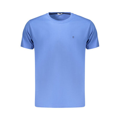 Blue Cotton Men's T-Shirt
