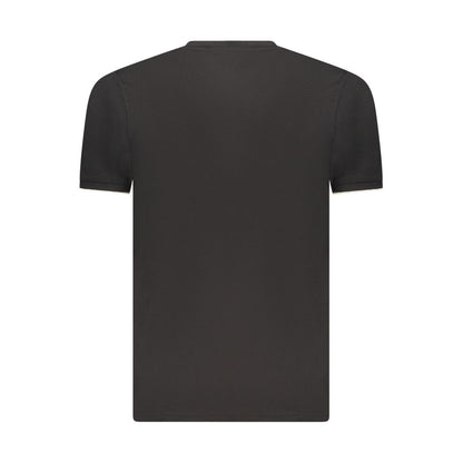 Black Cotton Men's T-Shirt