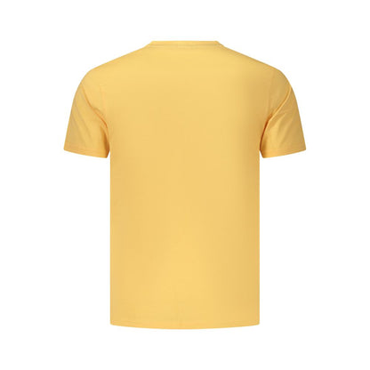 Orange Cotton Mens T-Shirt