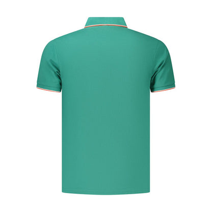 Green Cotton Men's Polo Shirt