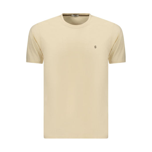 Beige Cotton Men's T-Shirt