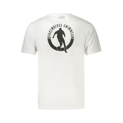White Cotton Men's T-Shirt