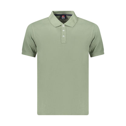 Green Cotton Men's Polo
