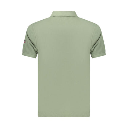 Green Cotton Men's Polo