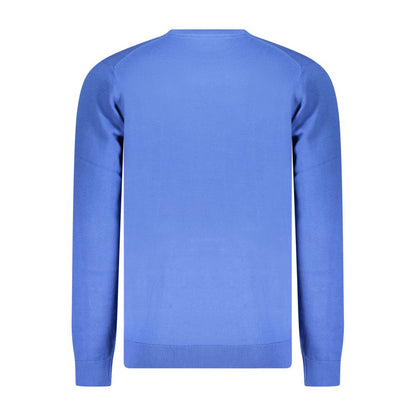 Blue Cotton Men's Sweater