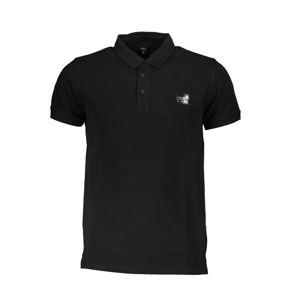 Black Cotton Men's Polo