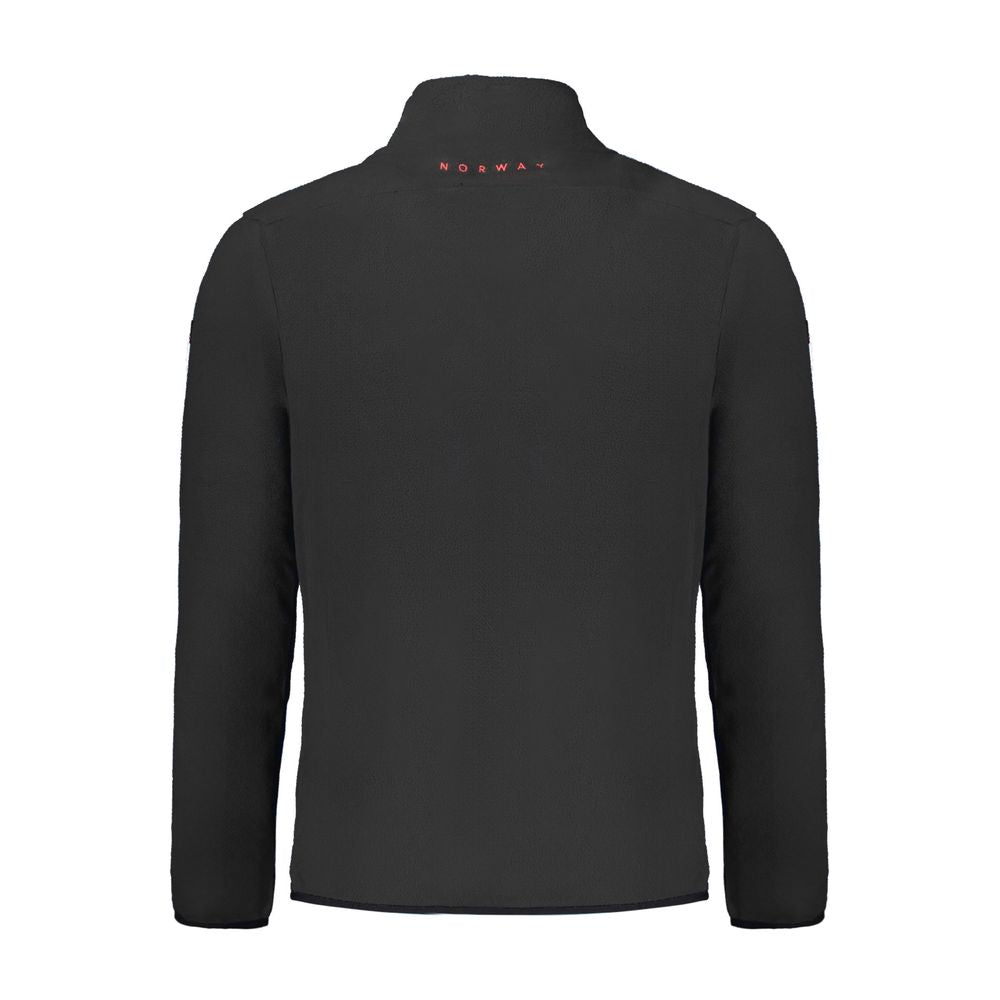 Black Polyester Men's Sweatshirt