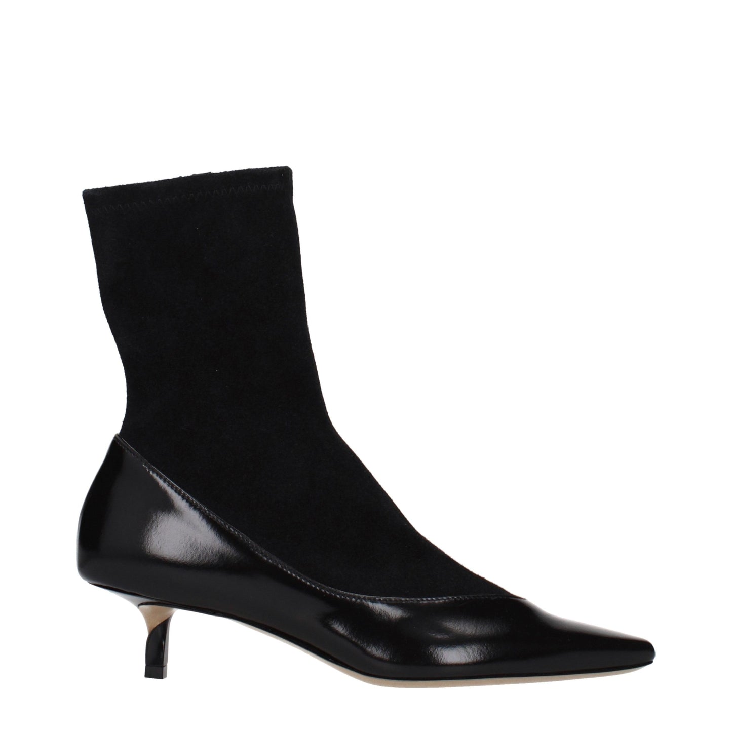 Black Leather Ankle Boots
