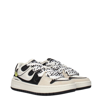 Beige Leather Sneakers