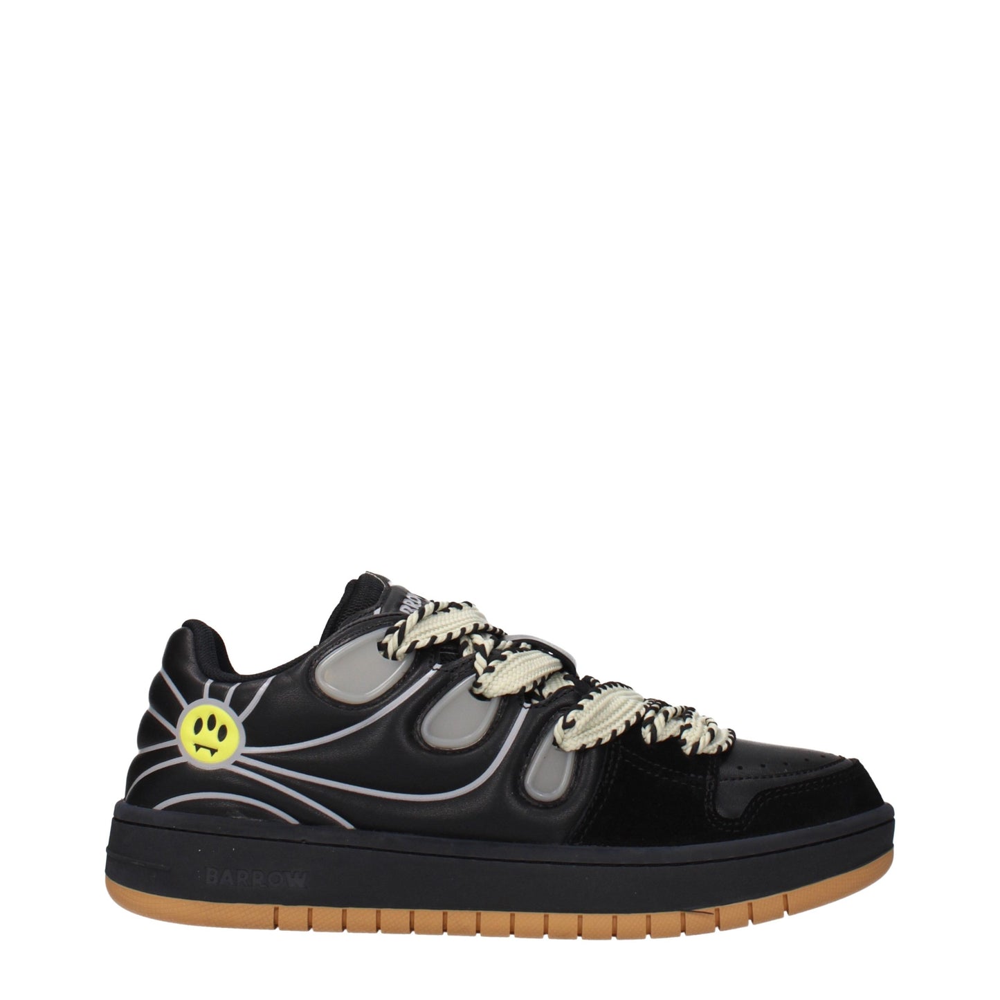 Black Leather Low Top Sneakers