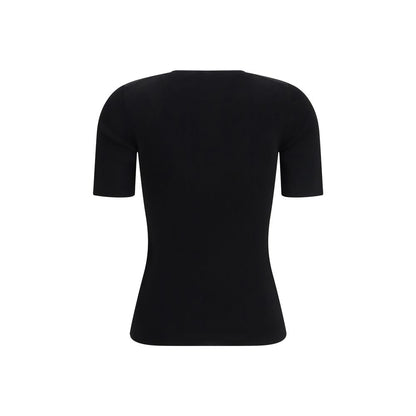 Black Viscose T-Shirt