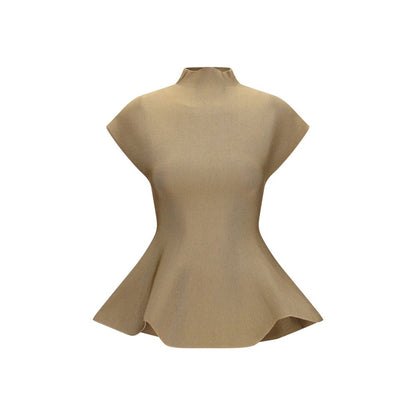 Beige Viscose Blouse