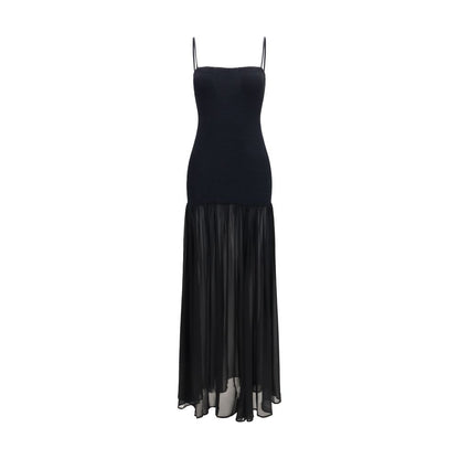 Black Polyamide Casual Dress